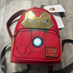 Loungefly Marvel Iron Man Light Up Mini Backpack